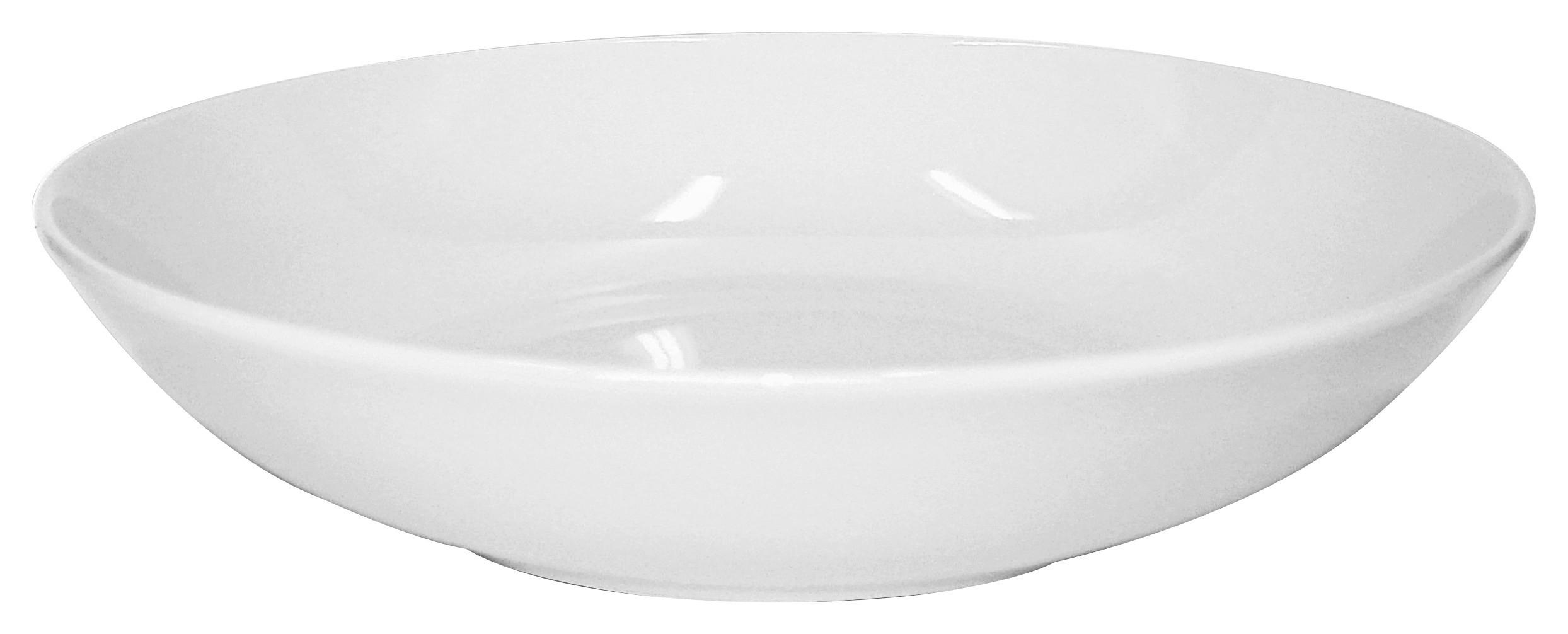 Suppenteller Porzellan Weiß Felicia ca. 20 cm - Weiß, KONVENTIONELL, Keramik (20cm) - Luca Bessoni