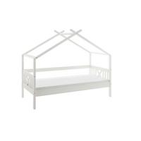 Hausbett Susa Weiß LF: 90x200cm - Weiß/Naturfarben, KONVENTIONELL, Holz/Holzwerkstoff (90/200cm)