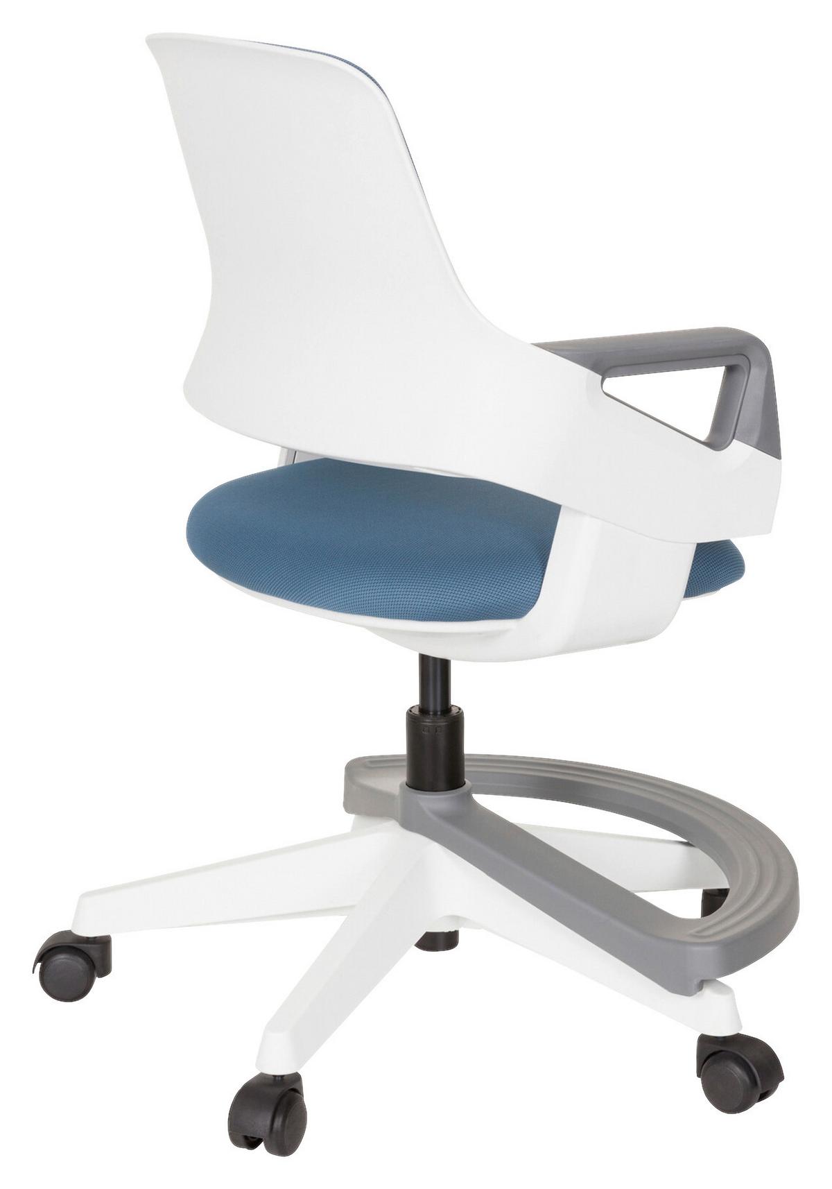 Jugenddrehstuhl Kid Flex Blau - Blau/Weiß, Basics, Kunststoff (53/80-93/60cm) - MID.YOU