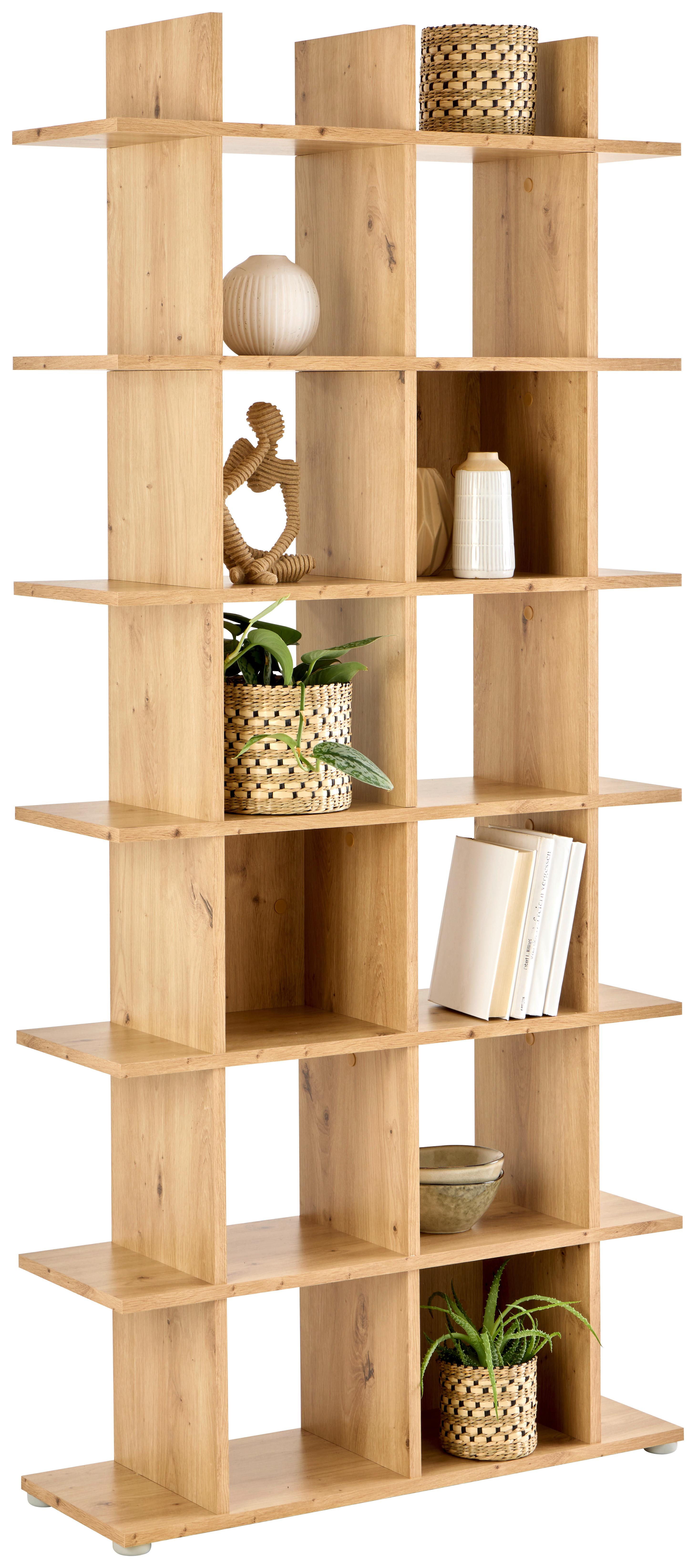 Regal Otto Artisan Eiche H: 175,2 Cm - Eiche Artisan, Trend, Holzwerkstoff (79,8/175,2/25,5cm)