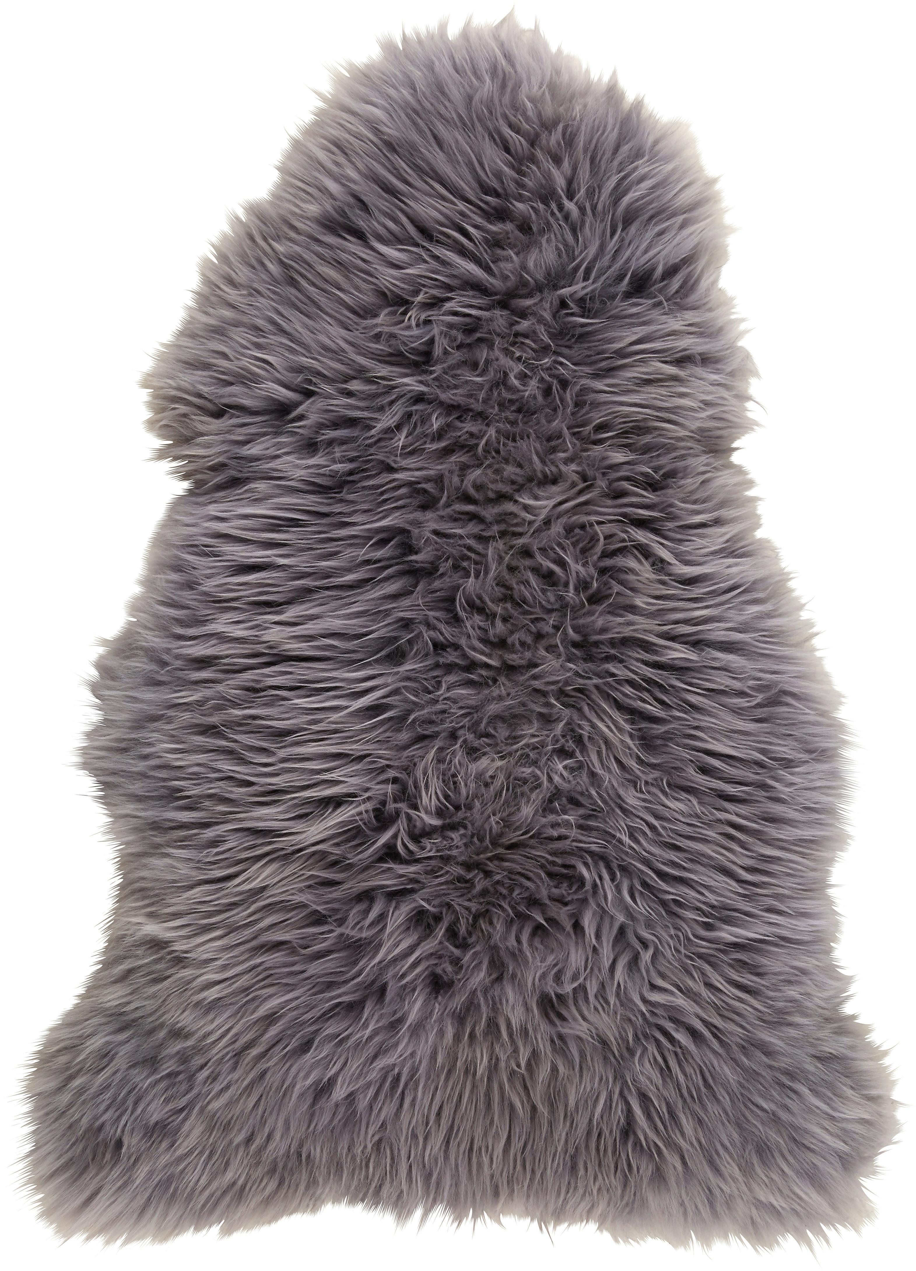 OVČÍ KOŽEŠINA Jenny, 90-105/60cm, šedá - šedá, kožešina (60/90-105cm) - Modern Living