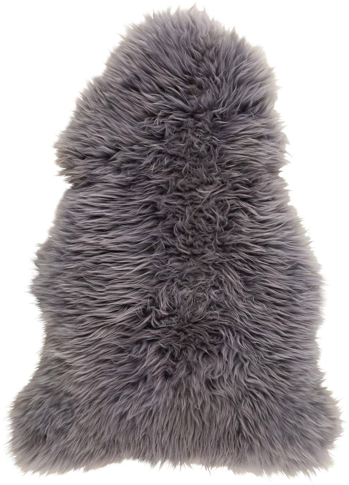 OVČÍ KOŽEŠINA Jenny, 90-105/60cm, šedá - šedá, kožešina (60/90-105cm) - Modern Living