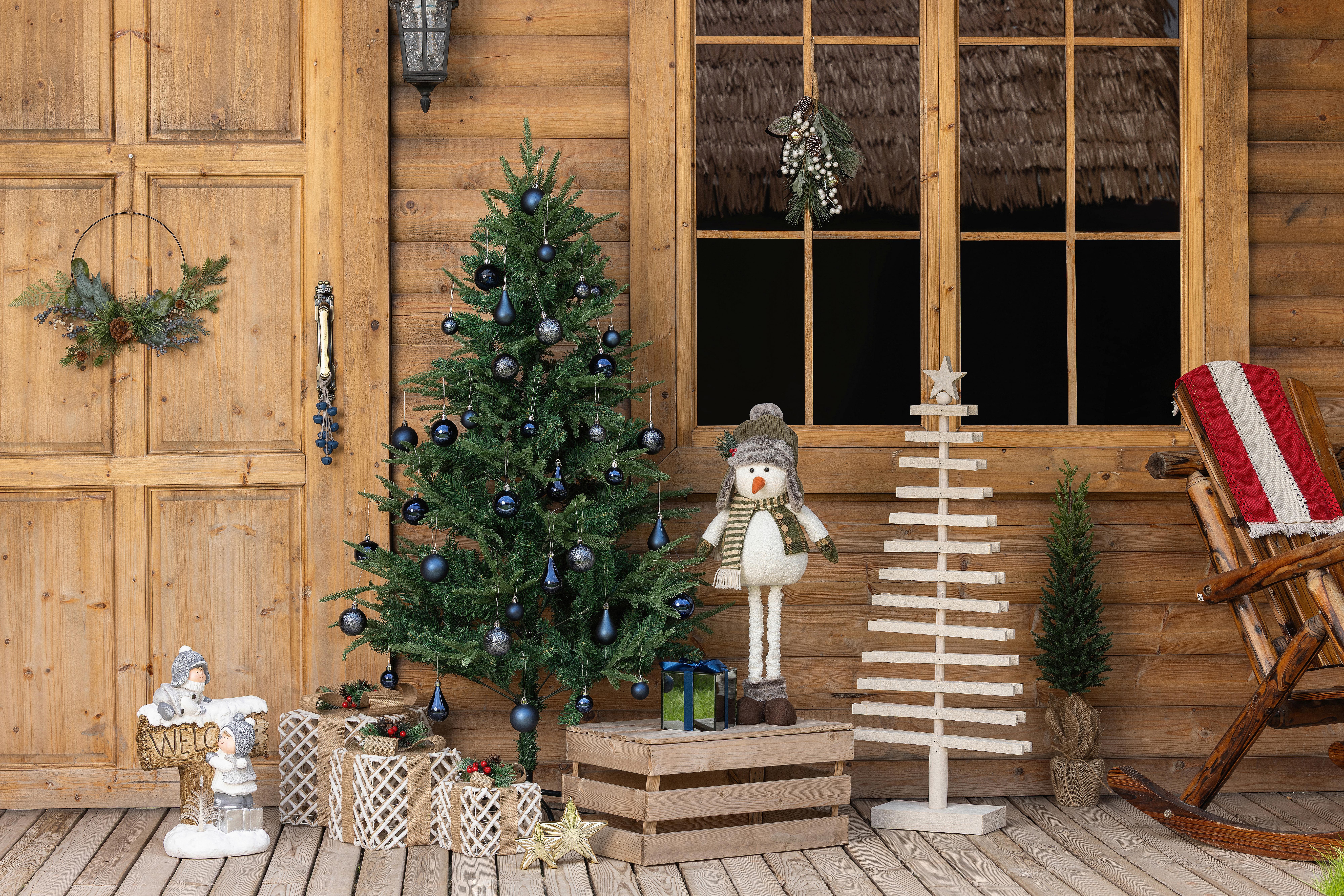Dekoweihnachtsbaum Stefan - Naturfarben, KONVENTIONELL, Holz (42/14/100cm) - Luca Bessoni