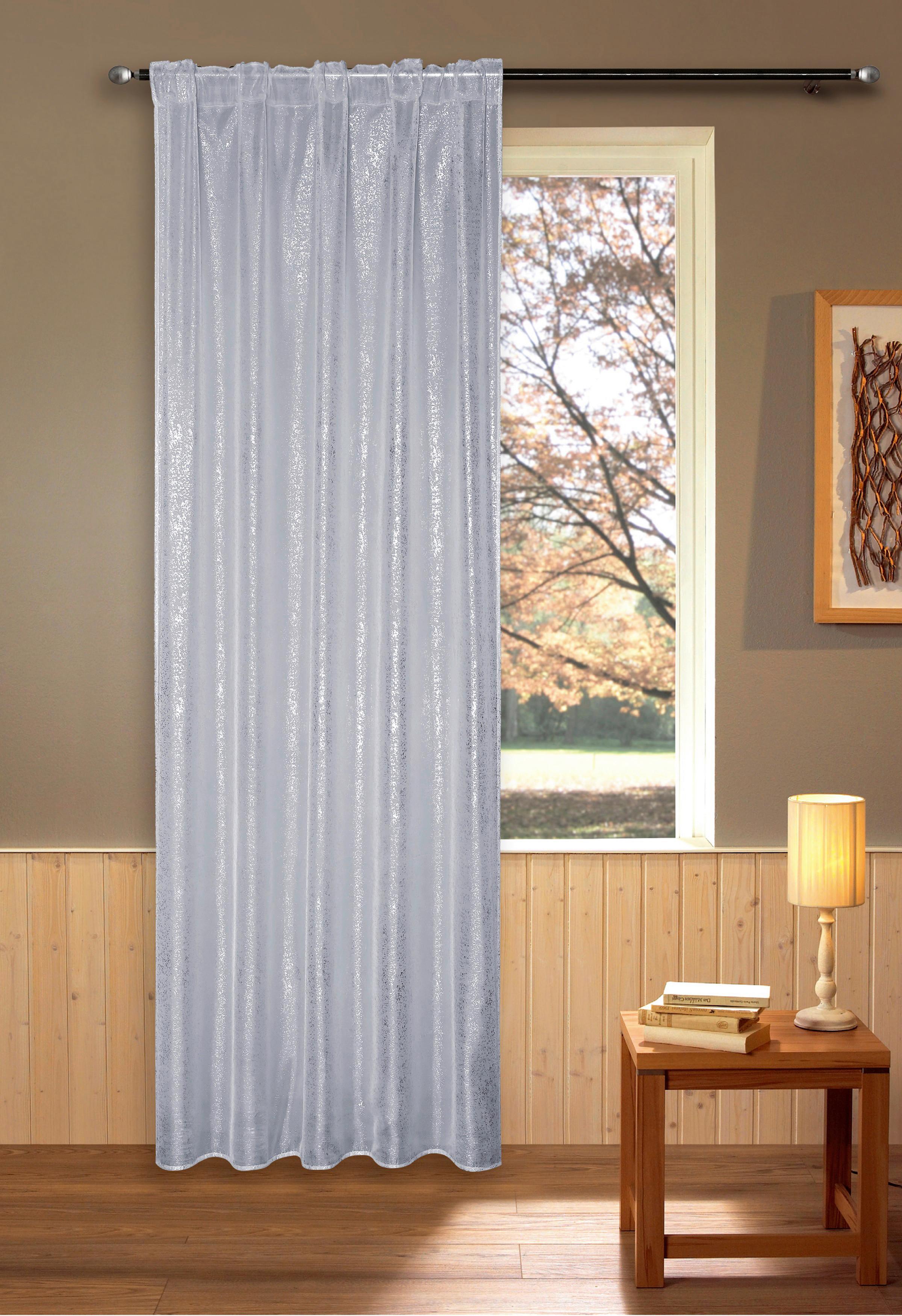 Fertigvorhang Bridget - Grau, MODERN, Textil (140/245cm) - Luca Bessoni