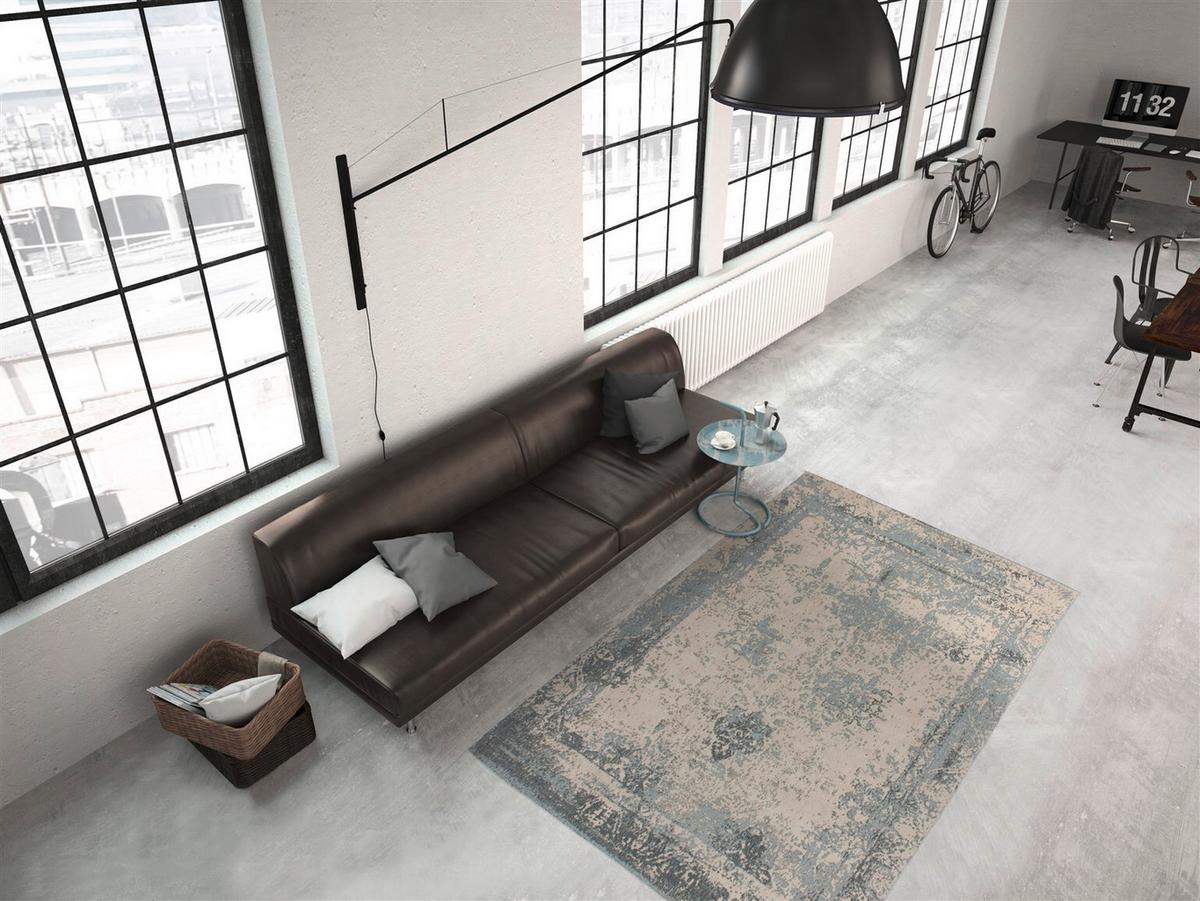 FLACHWEBETEPPICH Grau, BxL: ca. 80x150 cm - Grau, KONVENTIONELL, Textil (80/150cm) - Kayoom