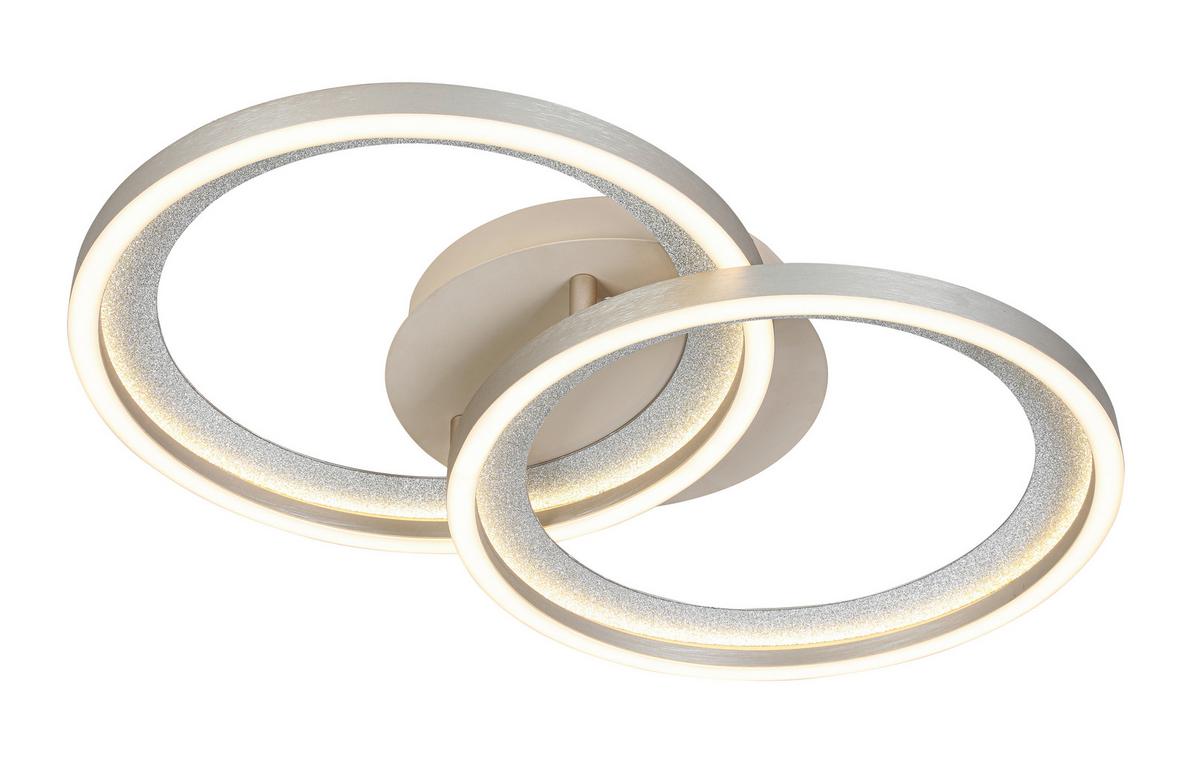 STROPNÉ LED SVIETIDLO KRISTA - piesková/šampanská, Modern, kov/plast (53,5/33,5/7,5cm) - Mömax