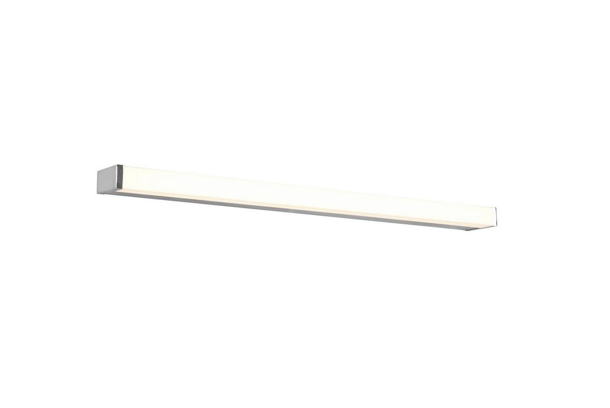 Led-wandleuchte Bad Fabio Weiß/chromfarben - Chromfarben/Weiß, Basics, Kunststoff/Metall (3,8/80,0/7,9cm) - Trio Leuchten