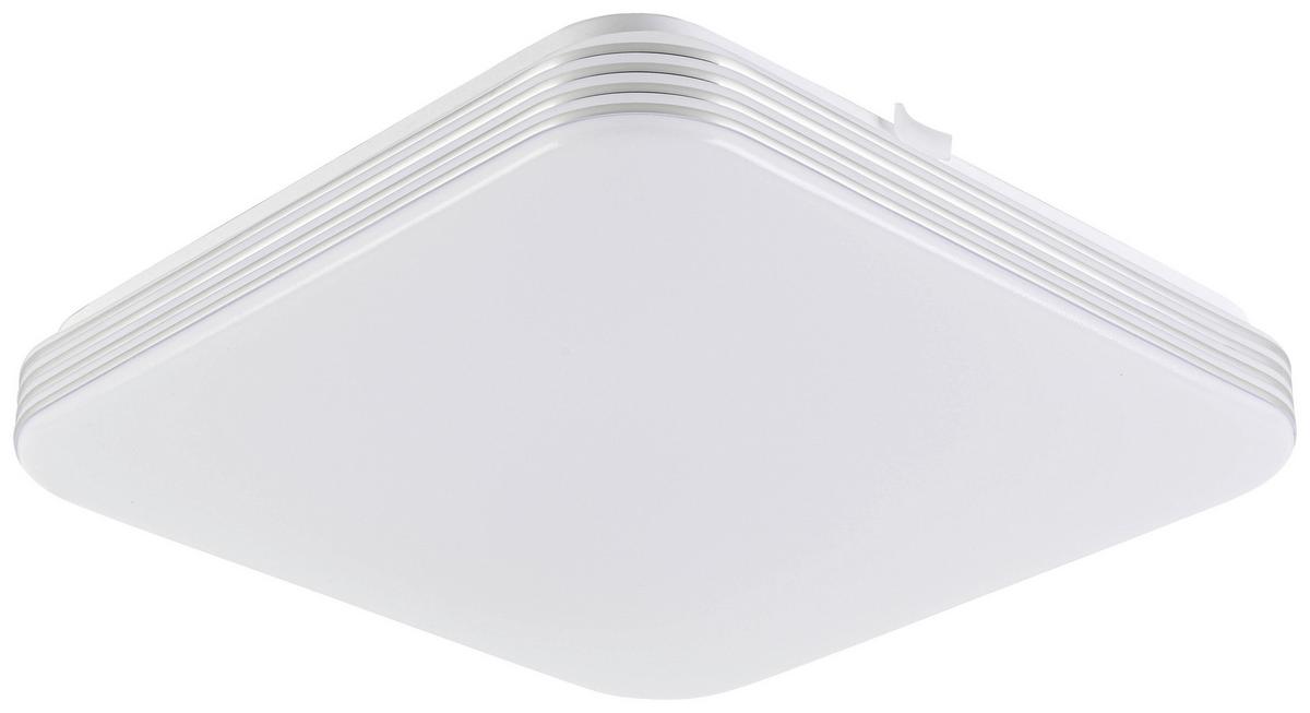LED-Deckenleuchte Miro - Chromfarben/Weiß, MODERN, Kunststoff/Metall (27/27/5,8cm) - Luca Bessoni