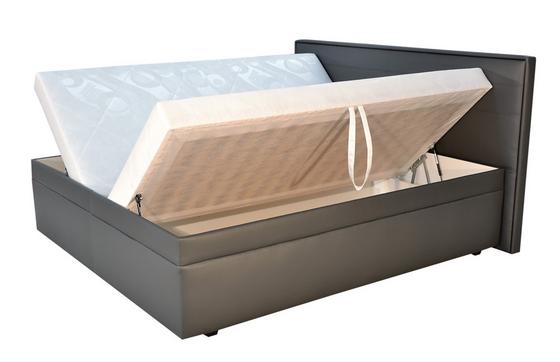 Reichlich Stauraum in den seitlich zugänglichen Bettkästen Boxspringbett mit Bettkasten