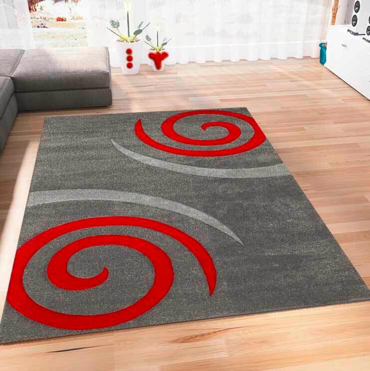 Webteppich Rot Naturfaser Cascada Plus 120x170 Cm - Rot, MODERN, Textil (120/170cm)