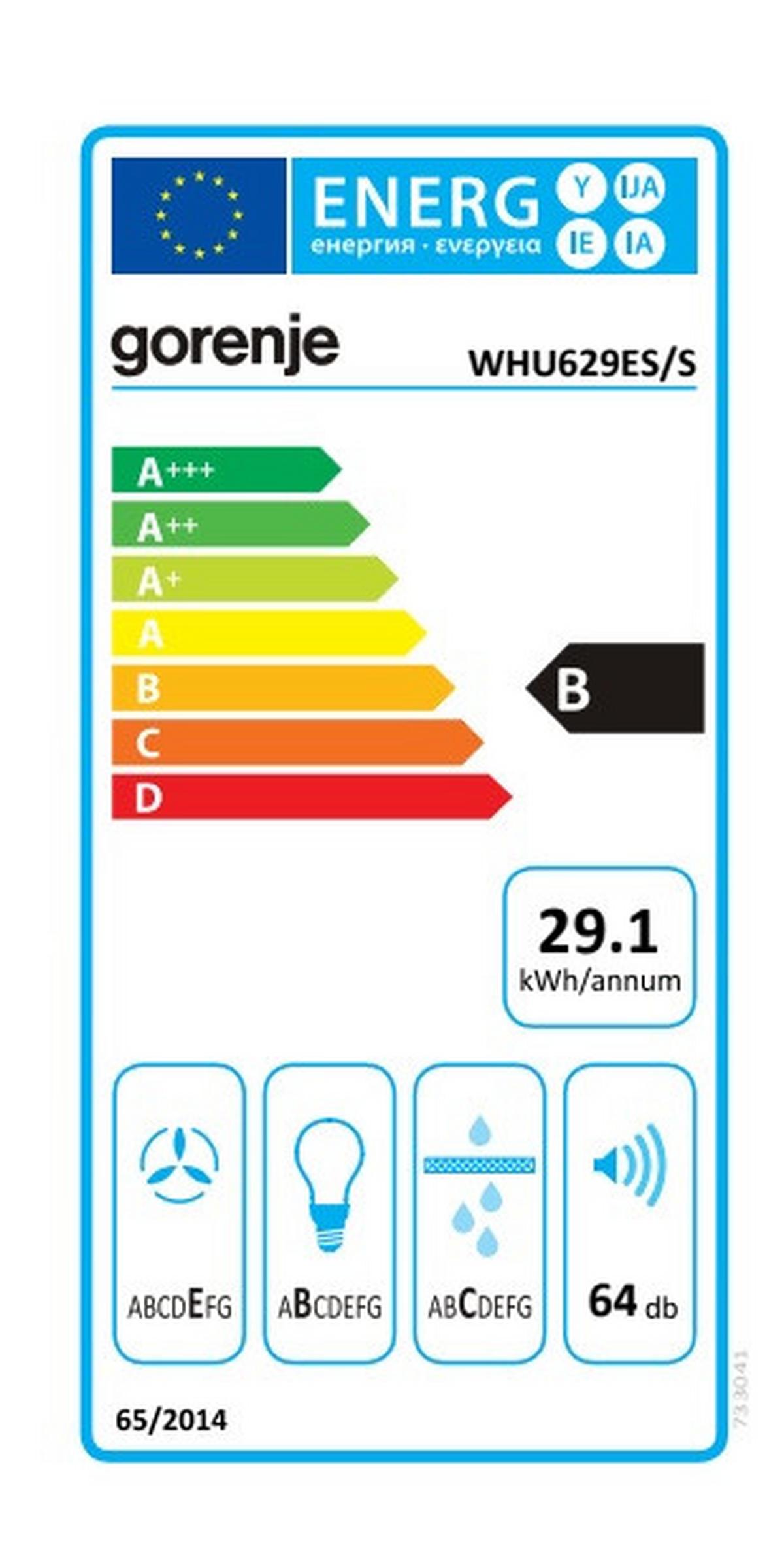 Unterbauhaube Edelstahl B: 59,6 Cm Led - Silberfarben, Basics, Metall (59,6/12,5/46,8cm) - Gorenje