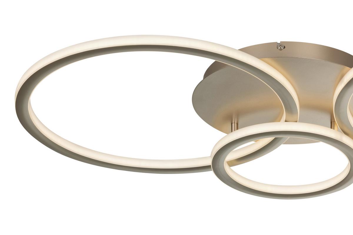 Led-deckenleuchte Cassian - Champagner, Basics, Kunststoff/Metall (95/50/7,5cm) - Luca Bessoni