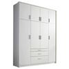 Drehtürenschrank mit Schubladen 185cm Hildesheim, Weiß Dekor - Weiß, Design, Holzwerkstoff (185/231/56cm) - Rauch Möbel