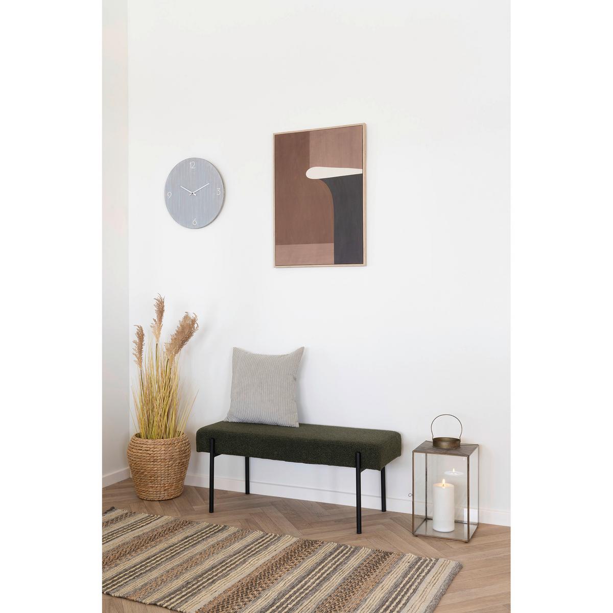 Wanduhr Ravenna Hellgrau B: 40 cm - Hellgrau, Design, Holzwerkstoff (40/40/4cm)