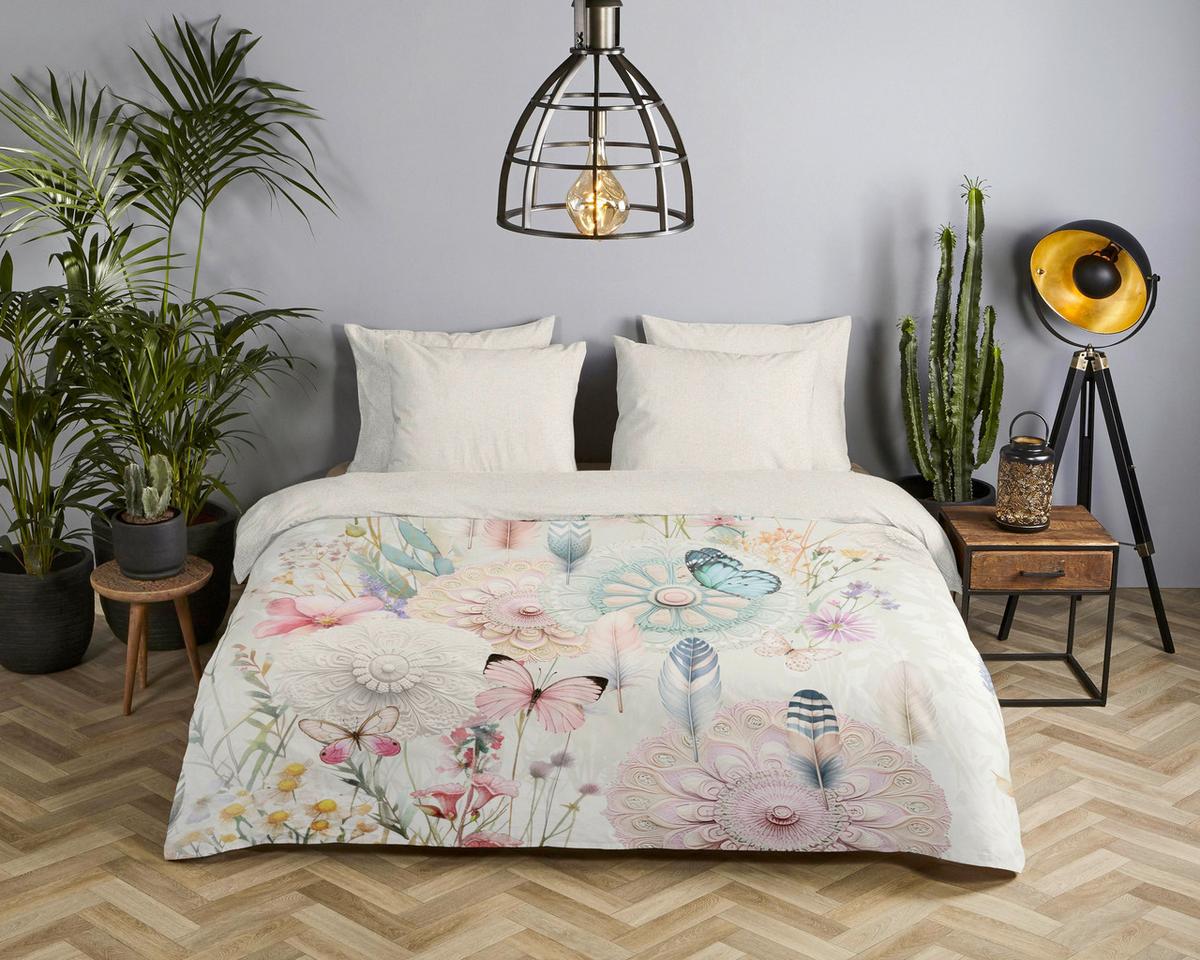 BETTWÄSCHE MAYSA - Multicolor/Creme, Basics, Textil (140/200cm)