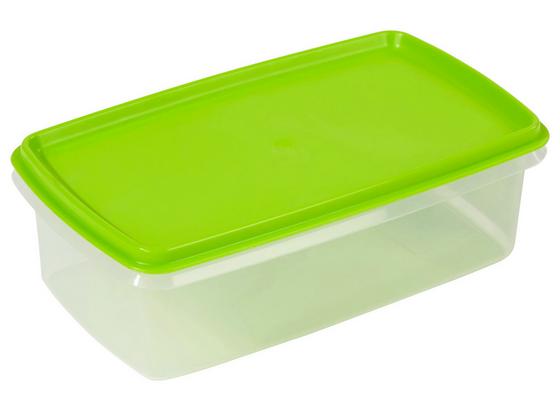Frischhaltedose Magerit 1,5 Liter - Transparent/Grün, KONVENTIONELL, Kunststoff (13,9/7,6/23,8cm) - PLAST TEAM Frischhaltedose Magerit 1,5 Liter - Transparent/Grün, KONVENTIONELL, Kunststoff (13,9/7,6/23,8cm) - PLAST TEAM