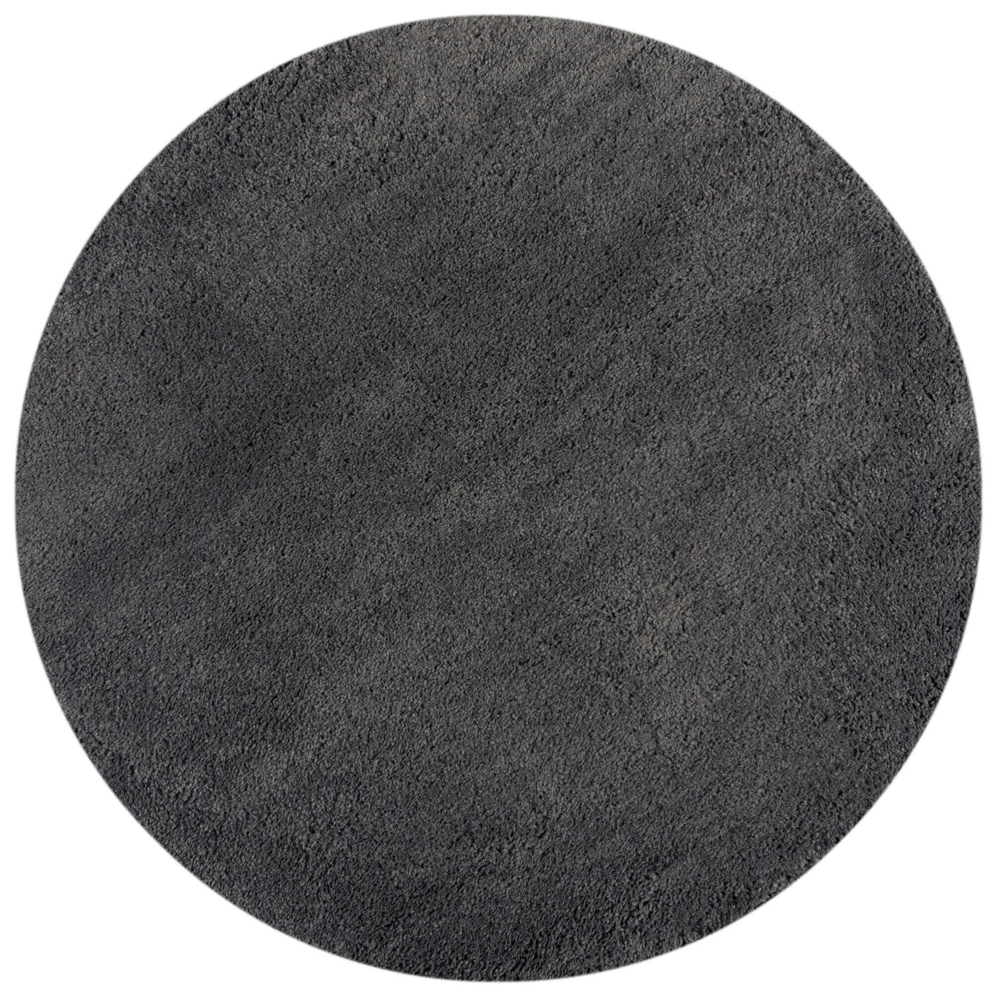 Shaggy Feather Soft Dunkelgrau133x133 - Dunkelgrau/Grau, Basics, Textil (133mm)
