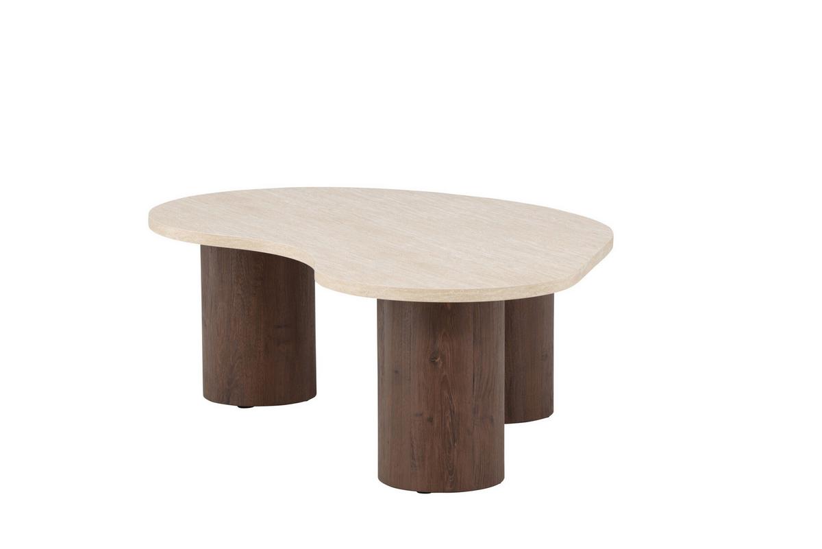 COUCHTISCH Megg Beige/Mokka L: 130cm - Beige/Mokka, MODERN, Holz (130/78/40cm) - Livetastic