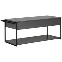 Waschtischunterschrank New York B: 107,5cm Grau - Schwarz/Grau, MODERN, Holzwerkstoff/Metall (107,5/43,5/47,5cm) - MID.YOU
