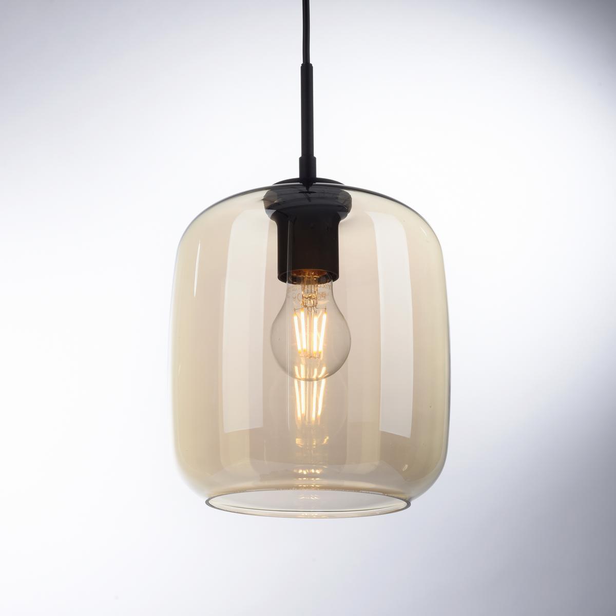 Hängeleuchte 2002-27 Shitake - Schwarz, Design, Kunststoff/Metall (19/19/150cm) - Paul Neuhaus