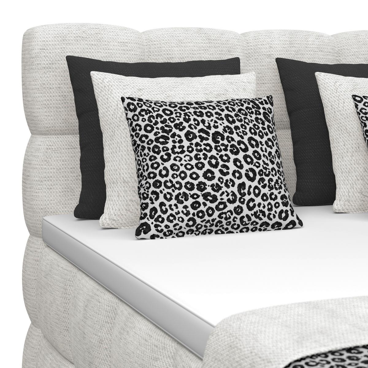 Boxspringbett Brisbane inkl. Bettkasten 120x200 - Creme/Schwarz, Trend, Holz/Holzwerkstoff (120/200cm) - Sembella