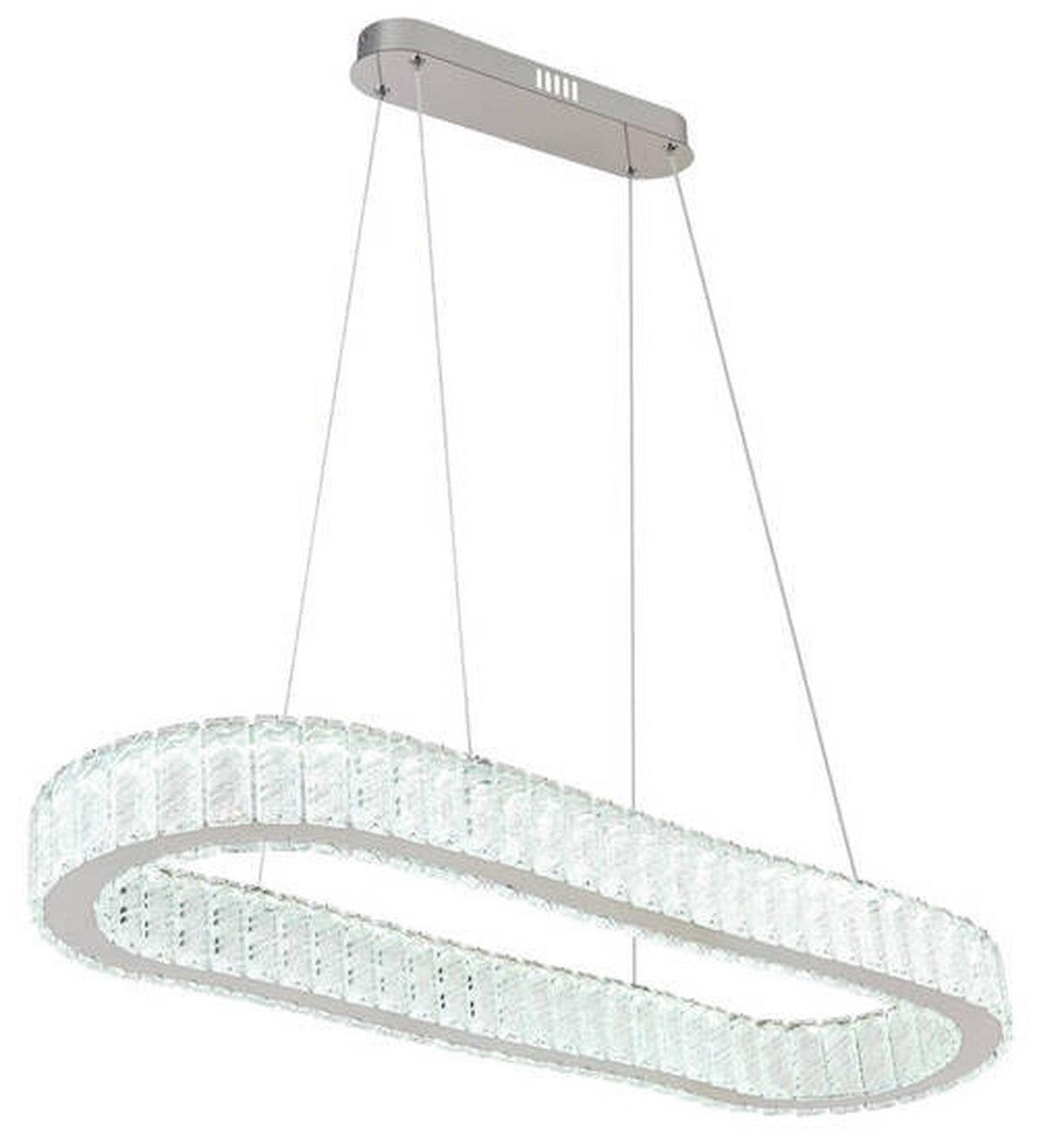 ZÁVESNÉ LED SVIETIDLO 67162-58 - priehľadné/číra, Konventionell, kov/plast (89/31/120cm) - Globo