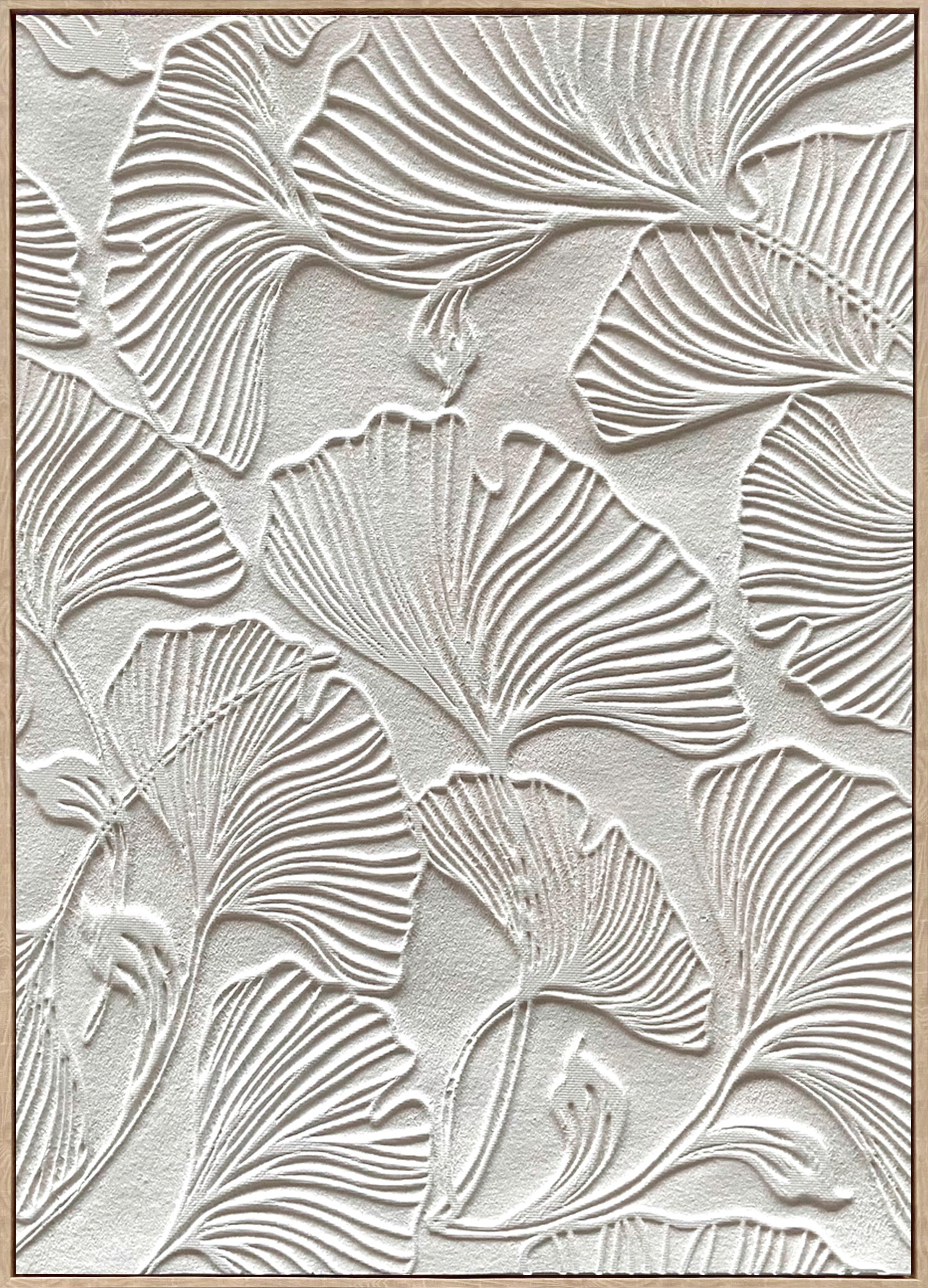 Obraz na plátně Denise, 100/140cm - bílá/přírodní barvy, Moderní, dřevo/textil (100/140cm) - Premium Living