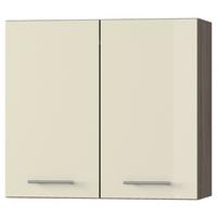 Felsőszekrény Corina 2 - bézs/tölgyfa színű, Modern, műanyag/faalapú anyag (80/72,4/34,6cm)