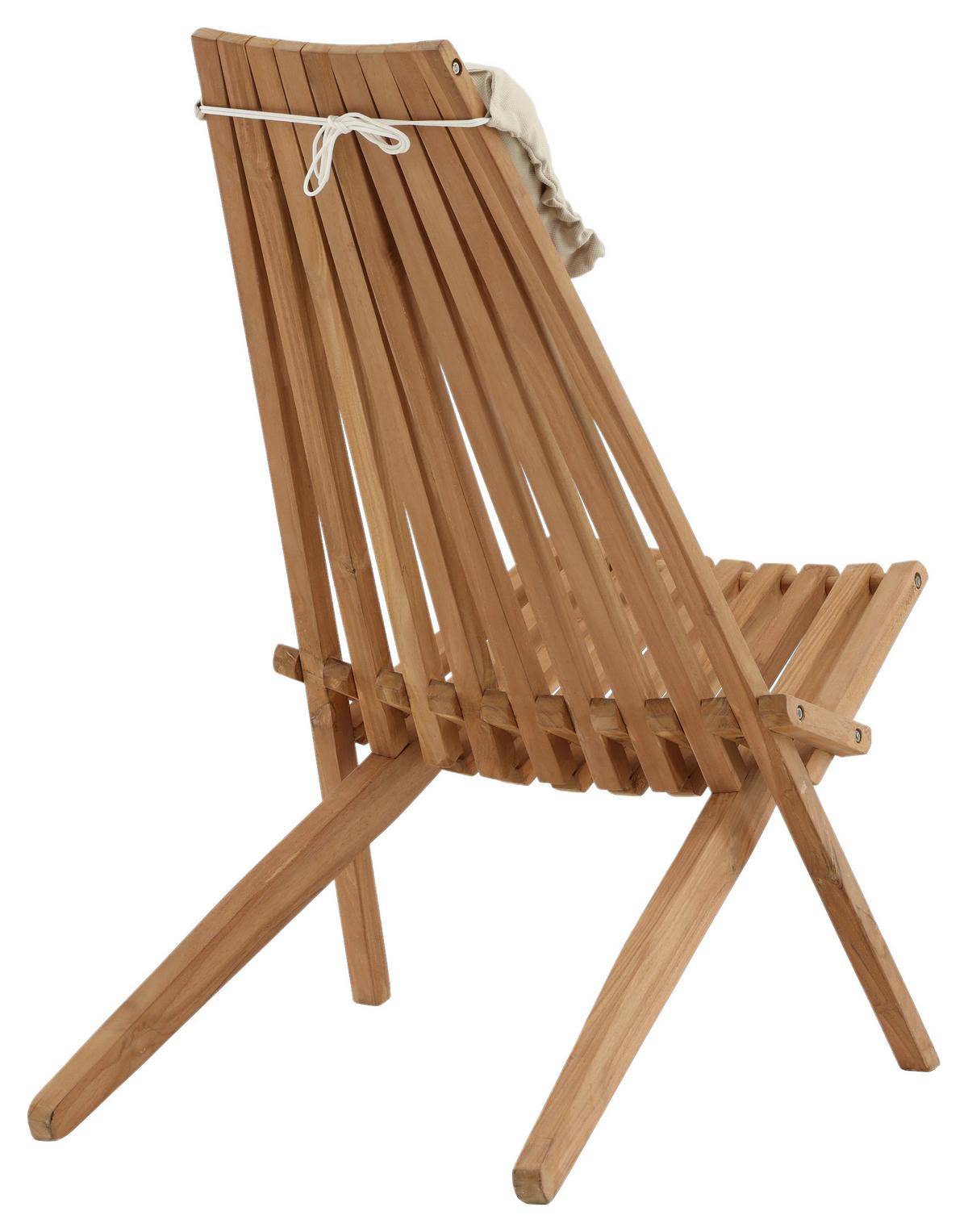 Loungesessel Kenya - Goldfarben, KONVENTIONELL, Holz (86/100/68cm) - Gardenson