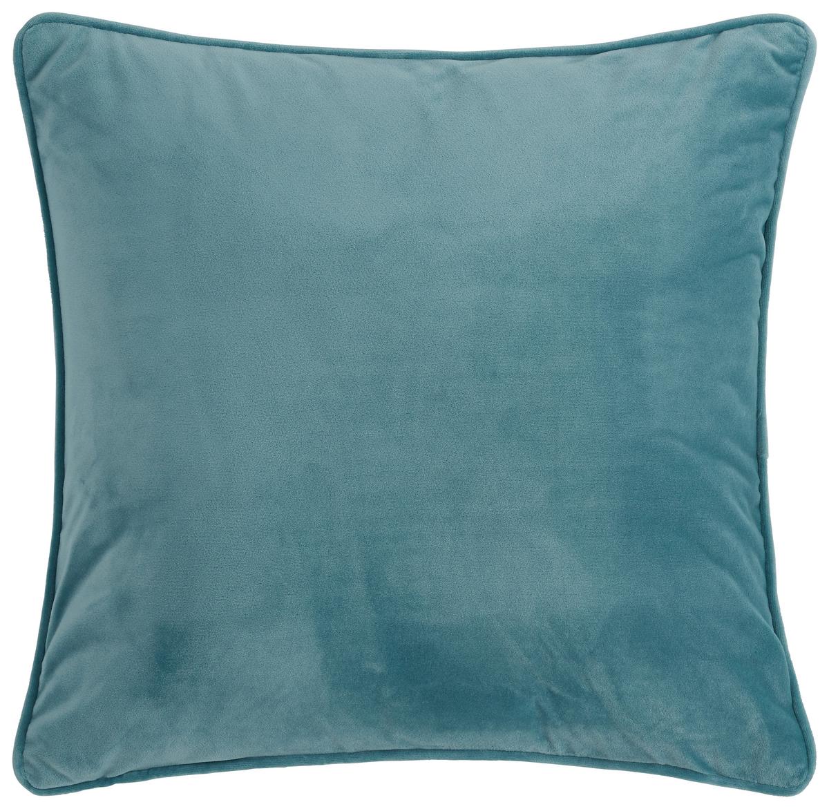 DEKORAČNÝ VANKÚŠ Viola, 45/45cm, modrá - modrá, textil (45/45cm) - Premium Living
