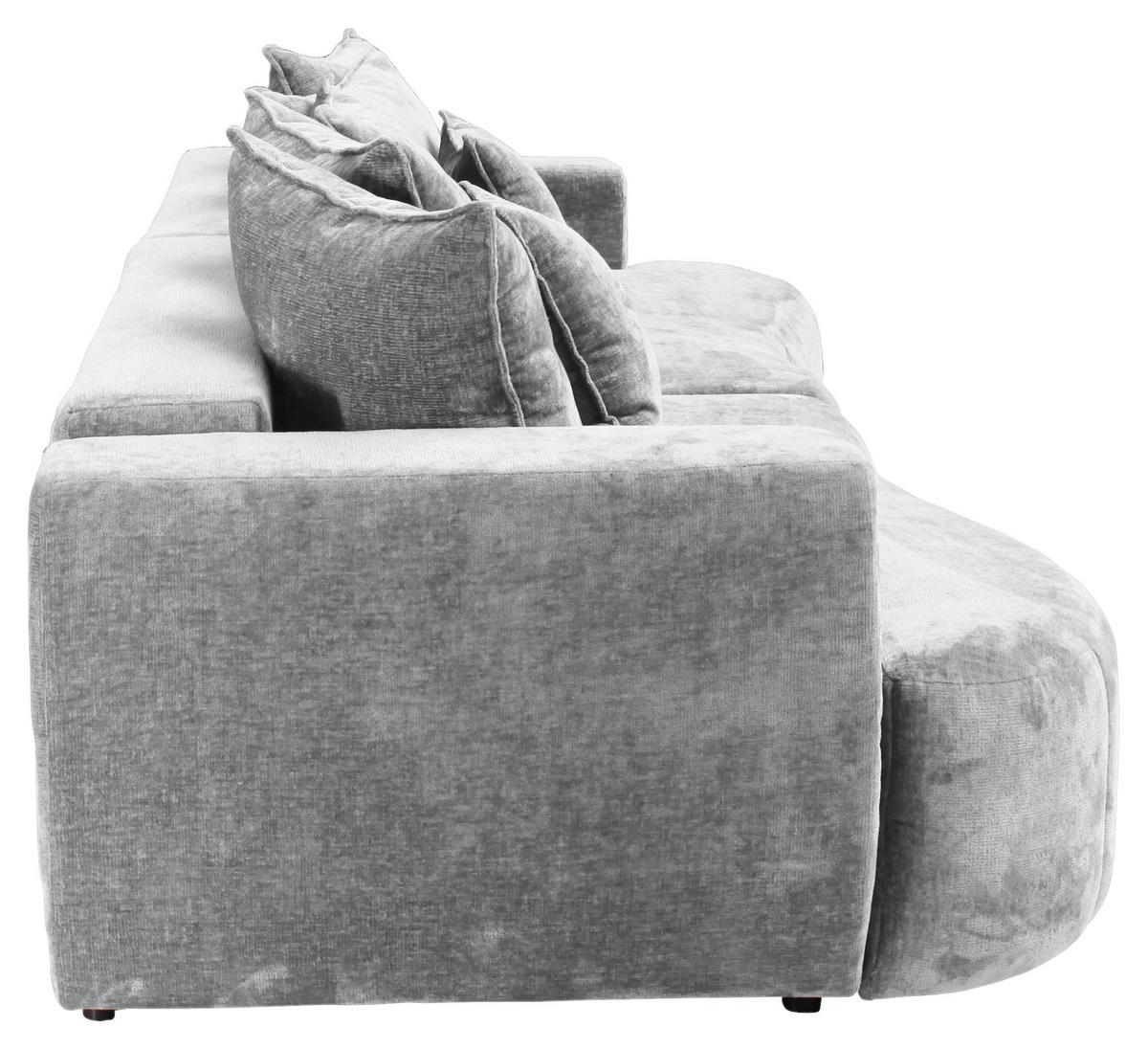 Boxspringsofa Berg - Schwarz/Grau, Trend, Textil (292/71-99/127cm) - Livetastic