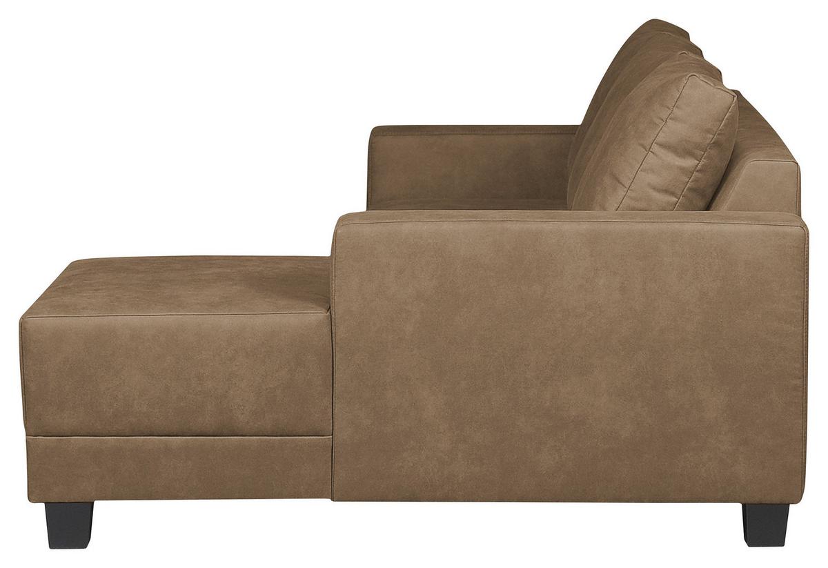 Ecksofa Grenwood Schlammfarben S: 200x144 Cm - Schlammfarben/Braun, Design, Textil (200/144cm) - MID.YOU