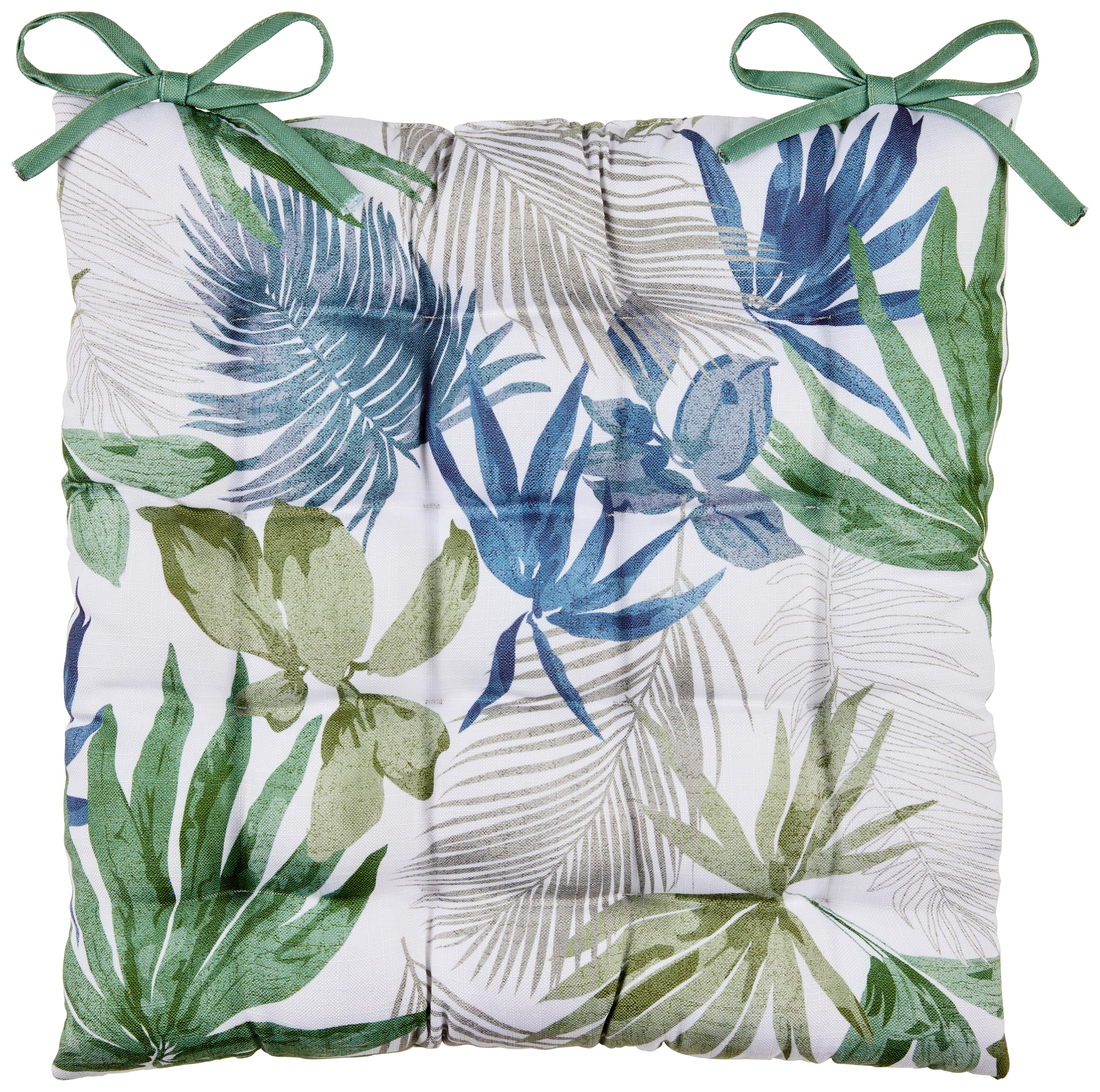 Gartensitzkissen Lia - Grün, MODERN, Textil (40/40/4cm) - Luca Bessoni