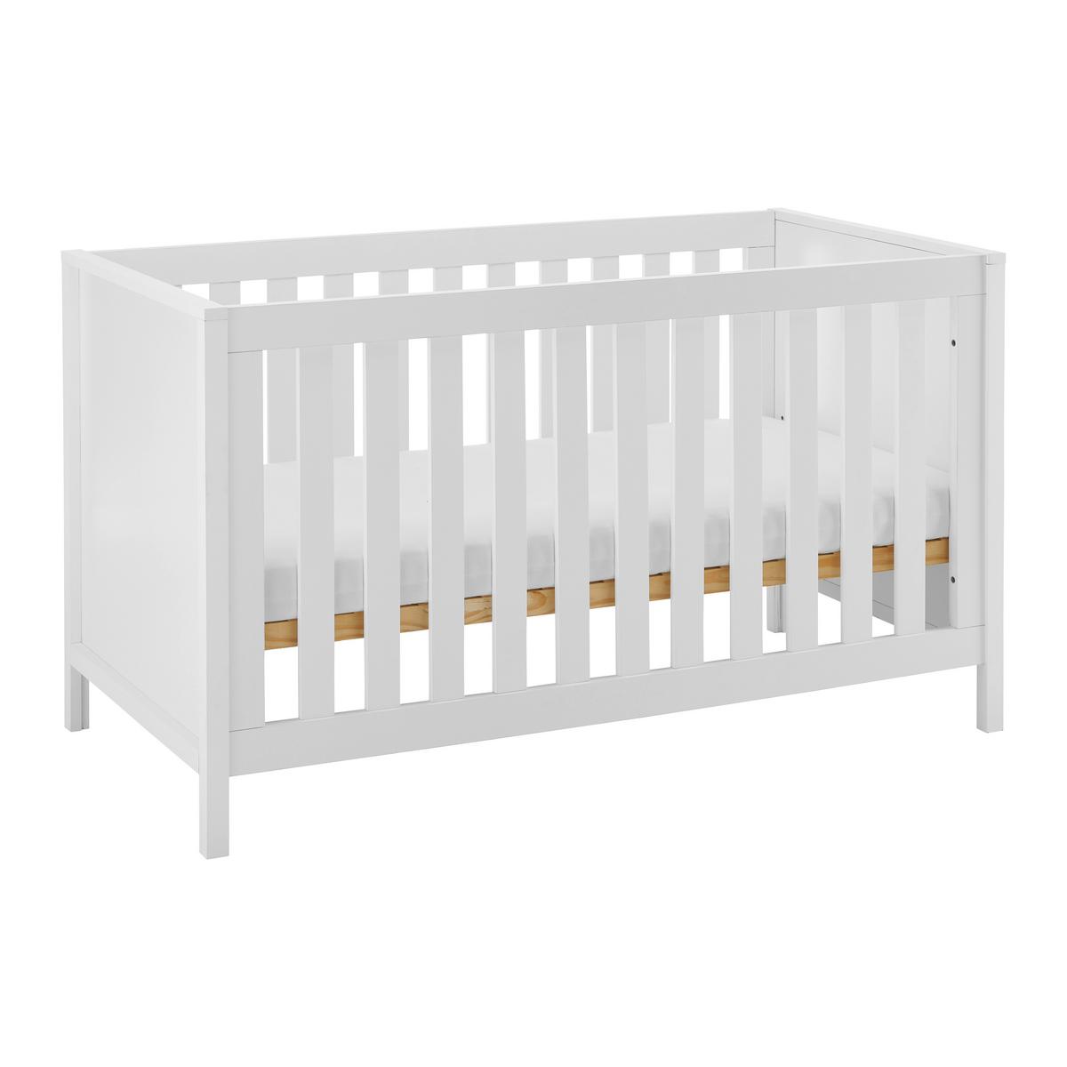 Dětská postýlka MARIA - bílá, Moderní (145,8/75/84,4cm) - Bessagi Kids