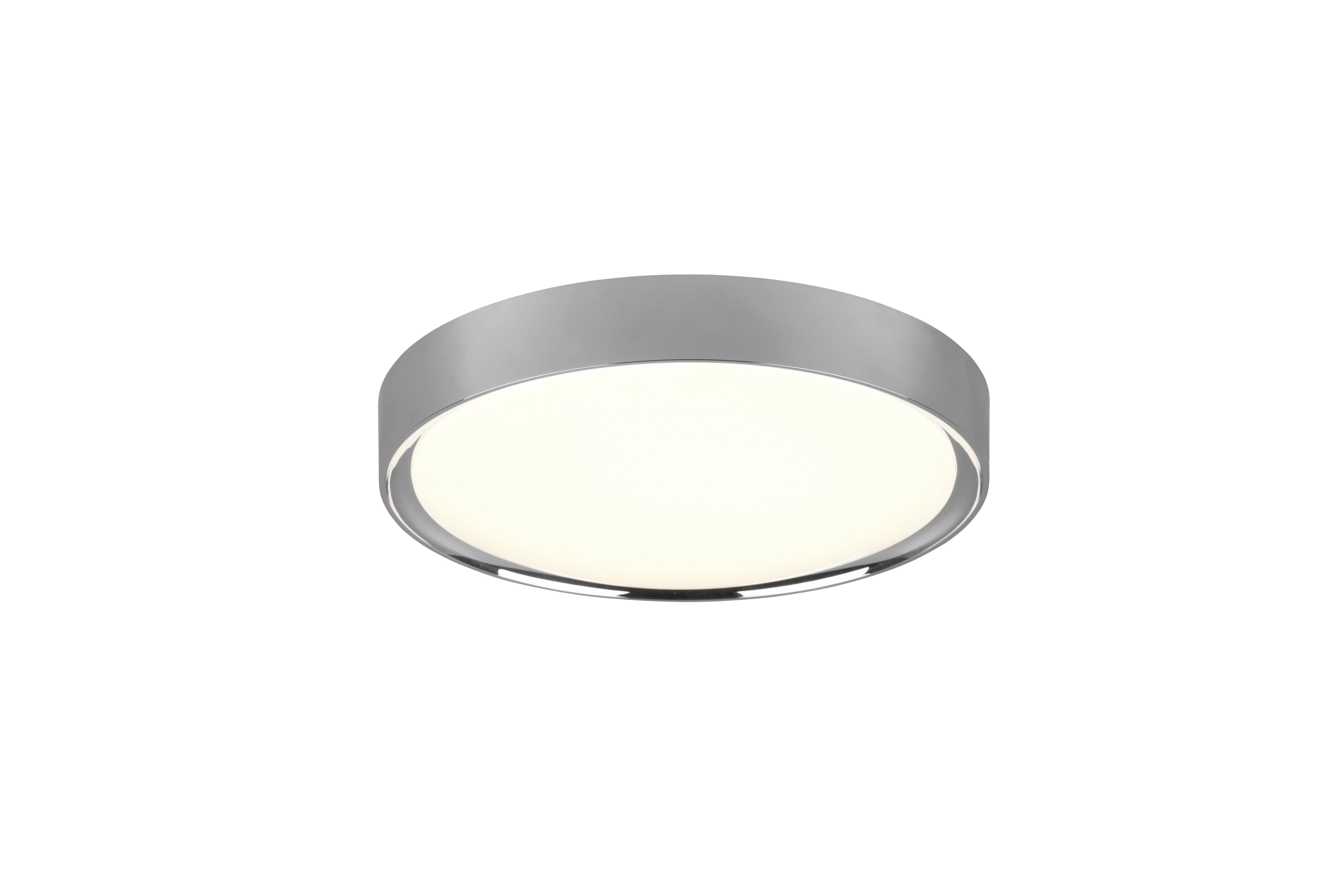LED-Deckenleuchte Clarimo Ø 33 cm, 1-Flammig, Rund - Weiß, Basics, Kunststoff (33/9cm) - Trio Leuchten