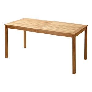 Gartentisch Rosenborg, Natur 165x80x75 Cm, Echtholz - Teakfarben, Natur, Holz (165/80/75cm) - Gardenson
