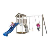 Spielturm Sunny Beach Tower Ds Schaukeln, Rutsche, Sandkiste - Blau/Weiß, MODERN, Holz (349/242/350cm) - Ambia Garden
