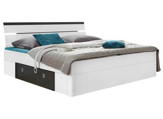 Bett inkl. Laden + Led 180x200 Mars, Weiß/Lava - Anthrazit/Weiß, MODERN, Holzwerkstoff (180/200cm) - MID.YOU Bett inkl. Laden + Led 180x200 Mars, Weiß/Lava - Anthrazit/Weiß, MODERN, Holzwerkstoff (180/200cm) - MID.YOU