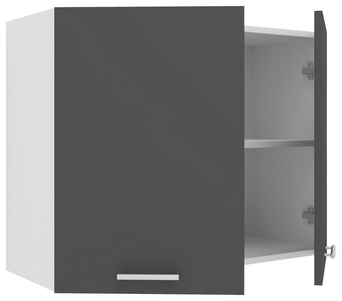 Küchenoberschrank Esilo 80 cm Anthrazit/Weiß - Anthrazit/Weiß, KONVENTIONELL, Holzwerkstoff (80/60/31cm) - MID.YOU