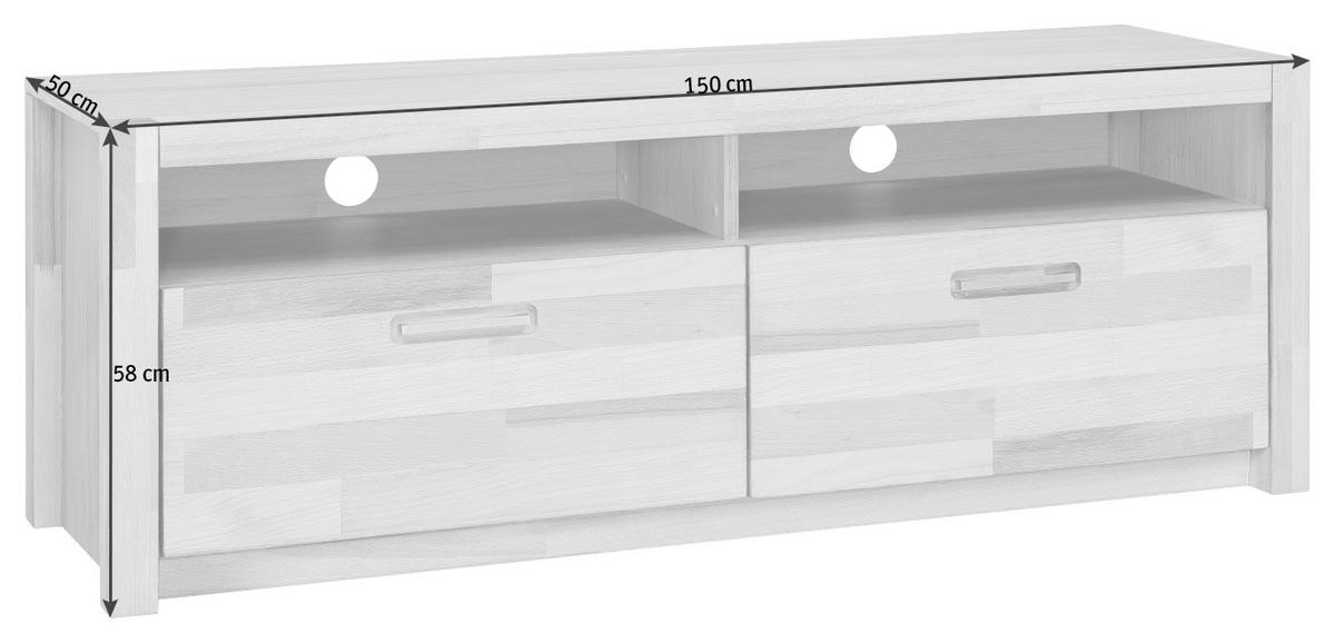 Tv-element Buchefarben, B: 155 Cm - Buchefarben, Design, Holz (155/58/50cm) - MID.YOU