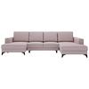 Harvey Rosa U: 156x339x190 Cm - Schwarz/Rosa, Design, Textil (156/339/190cm) - Livetastic