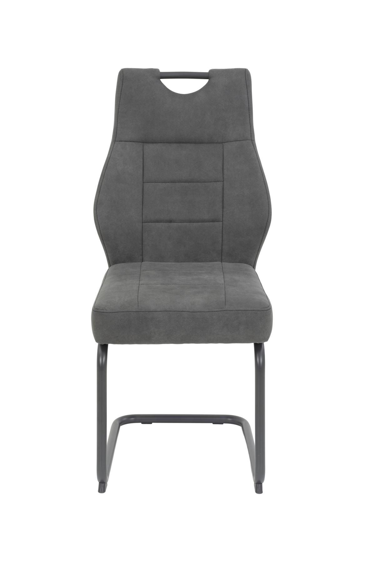 Tischgruppe Inn G - Anthrazit/Eiche Artisan, MODERN, Holzwerkstoff/Textil (140/76/90cm) - MID.YOU