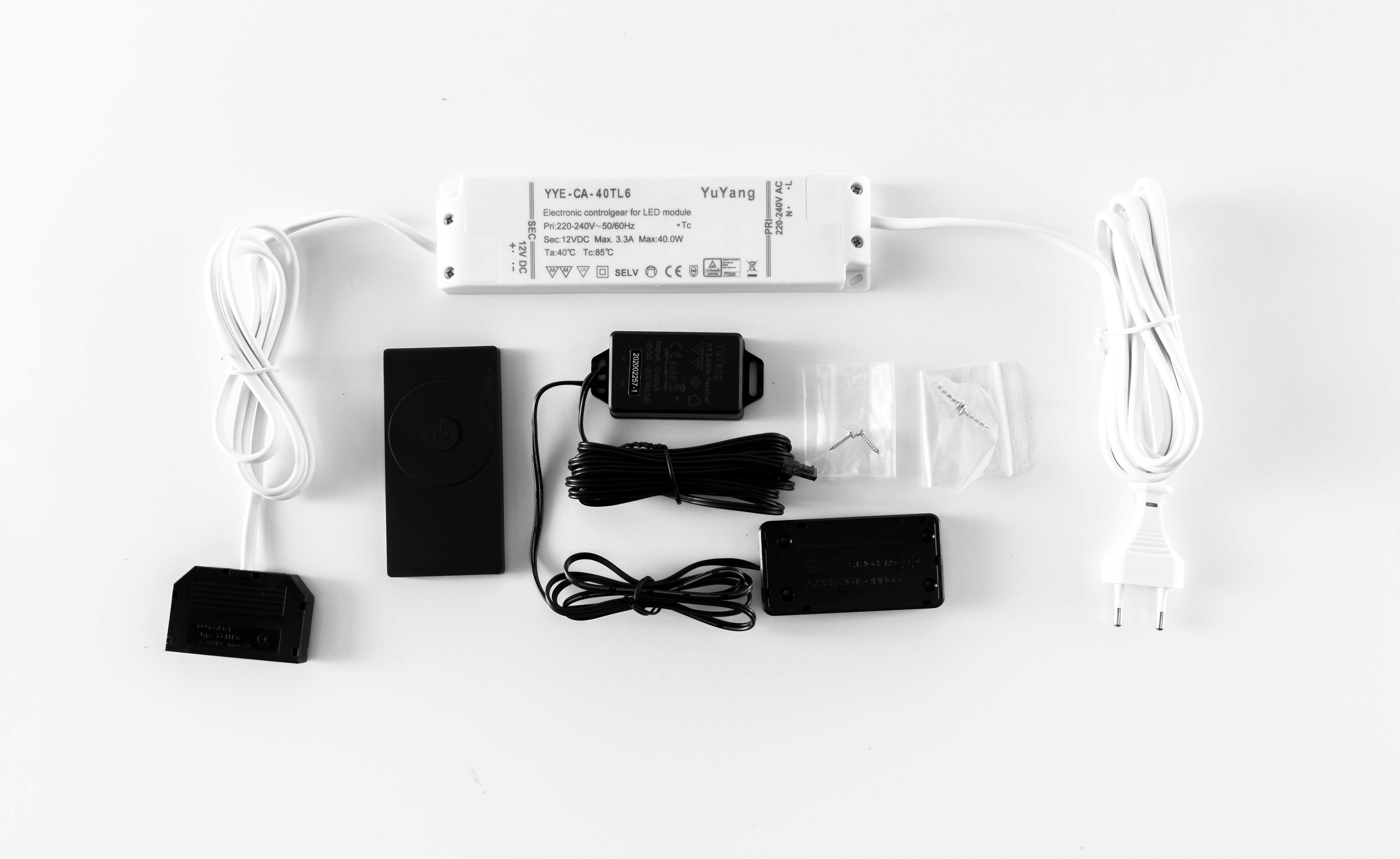 Funkfernbedienung Barcelona Set mit Memory-/Dimmfunktion - Design (10/1/5cm) - Livetastic