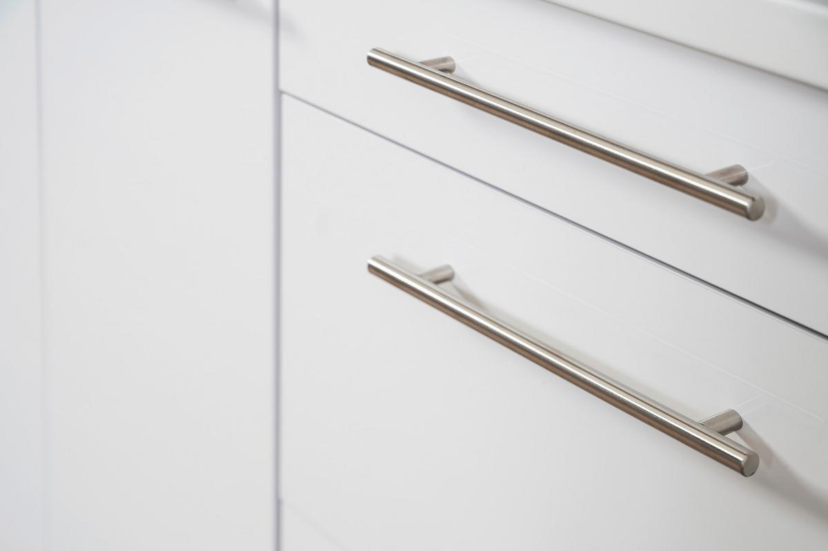 Eckküche Rp290wwc mit Geräten 290x200 cm Weiß - Weiß Hochglanz/Weiß, KONVENTIONELL, Holzwerkstoff (290/200cm) - Respekta