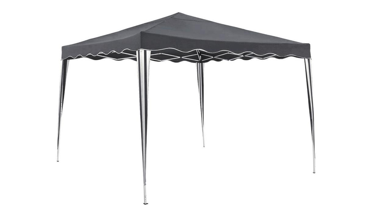 Pavillon Ganges - Grau, Basics, Kunststoff/Metall (295/260/295cm) - Gardenson