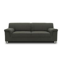 3-sitzer-sofa Jamie Rücken Echt Schlammfarben Webstoff - Chromfarben/Schlammfarben, KONVENTIONELL, Textil (190/72/80cm) - MID.YOU