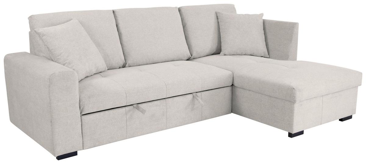 Ecksofa Lukas Creme S: 239x158 Cm - Creme, Trend, Textil (239/158cm)