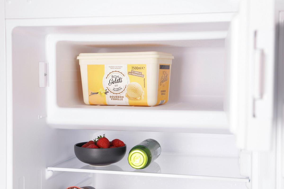 Kühlschrank Respekta Karlsson Weiß B: 54cm - Weiß, Basics, Glas/Metall (54/87,5/54,5cm) - Respekta