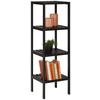 REGÁL LILLY - černá, Moderní, kompozitní dřevo (34/110/33cm) - Mömax