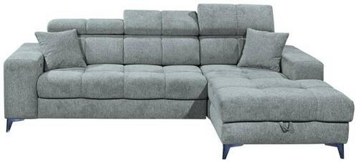 Ecksofa Sydney Hellblau S: 268/172 Cm - Schwarz/Hellblau, KONVENTIONELL, Textil (268/172cm) - MID.YOU